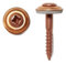 Generisch Viti per spengler, 2 pezzi, con rondella di tenuta 15 mm, Art. 9167 A2 in rame 4,5 x 30 Z mm (50 pezzi)