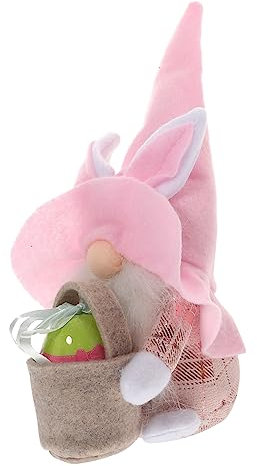 MAGICLULU Osterhase Awad Kaninchen Zwerg Puppe Ornament Gefüllte Osterbabys Puppen Geburtstag Dekorationen Füllstoff Niedliche Tierplüschfee Häschen Babyspielzeug Einhorn Zwerge