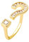 Tyuffghet Fragezeichen Ring Weibliche Persönlichkeit Design Ring Weiblicher Zeigefinger Ring Herren Ohr Ringe (Gold-d, One Size)
