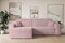 ALTDECOR Ecksofa mit Schlaffunktion und Bettkasten Corner Sofa Eckcouch Couch L-Form universal, Links/rechts angeordnet Schlafcouch Ausziehbar Wohnlandschaft Schlafsofa Celtic-XL - 277x143x83cm Rosa