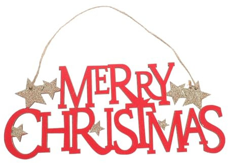 LIFKICH 1pc Hanging Letter Decoration for Christmas Tree Creative Xmas Home Decor Alphabet Ornament for Festive Parties and Celebrations