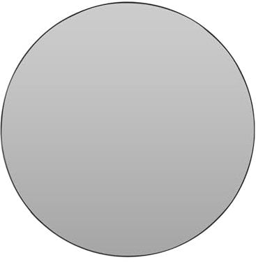 Well Home Runder Spiegel Ø55 cm mit schwarzem Metallrahmen und 2 Haken