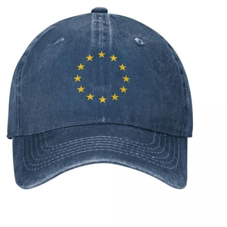 OOAXBEED Basecap EU Europa Europäische Union Europäische Flagge EU Sterne Baseball Kappe Rave Streetwear Frauen Hut Männer