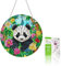 VAIIEYO 5D DIY Diamond Painting Anhänger Panda, Tier Diamant Painting Bilder Malerei Kits mit Kett, Diamant Home Wand Decor Gemälde Diamond Dekoration, Veranda Fenster Wandbehang