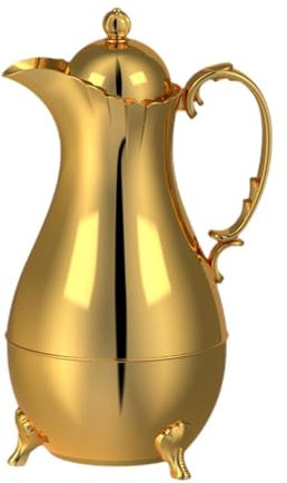 LOVIVER Insulated Coffee Carafe Arabian Thermal Coffee Pot for Home Kitchen Luxury Coffee Dispenser Elegant 1.0L Juice Kettle Tea Pot