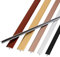 100 Cm T-Formleiste, 3-pcs Aluminium-Bodenübergangsband, Zuschneidbare Wandpaneel-Zierleiste, Flache Bodentrennleiste(Black,8mm)