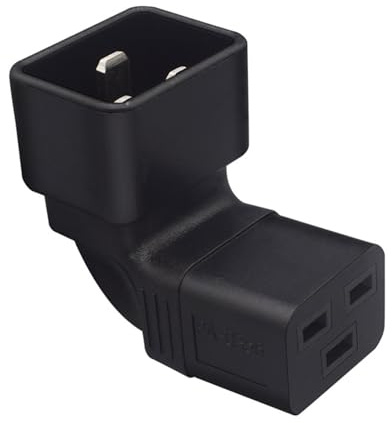 rechtwinkliger Leistungswandler IEC320 C20 auf C19 IEC 320 C20 Stecker auf C19 weiblicher Netzadapter