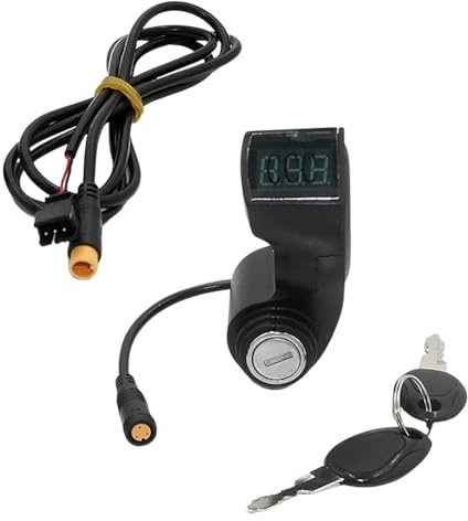 Wzxksoac Secure Waterproof Digital Display Switch Lock 10Inch E-Bike Scooter Key Lock for Replacement