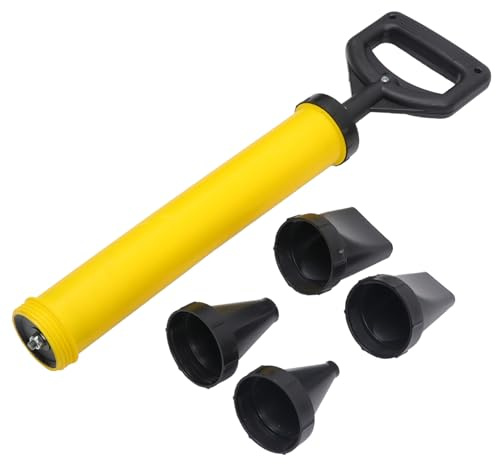 OUNONA Portable Handheld Cement Caulking Tool with Abs Construction Use Wall Seam Filling Device for Mortar Pointing and Grout Repair Includes Multiple Nozzles for Versatile Application