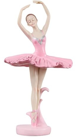 Toyvian Ballettmädchendekor Ballettmädchenharzhandwerk Zarte Ballerina-Ornament Figur Für Tischdeko Regal Wohnaccessoires Und Geschenkidee