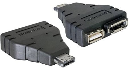 DELOCK ADAPTER POWER-OVER-ESATA 1X ESATA AND 1X USB