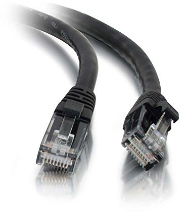 C2G 1.5M BLACK Cat5e Ethernet RJ45 High Speed Network Cable, LAN Lead Cat5e Unshielded PVC UTP Patch Cable