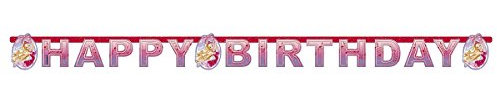 Amscan International Schuhe Happy Birthday Letter Banner (Barbie Pink)