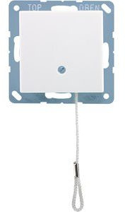 Jung A 506 BF NUZ WW Thermoplast weiß Lichtschalter