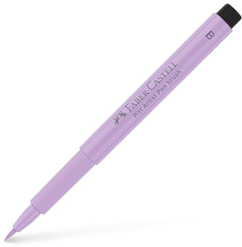 FABER-CASTELL 167539 - Tuschestift Pitt artist pen brush, Strichstärke B, Farbe 239, flieder