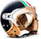 SOXON® SP-325 „Imola Black“ · Jet-Helm · Motorrad-Helm Roller-Helm Scooter-Helm Moped Mofa-Helm Chopper Retro Vespa Vintage Pilot Biker Helmet · ECE 22.05 Visier Schnellverschluss Tasche L (59-60cm)