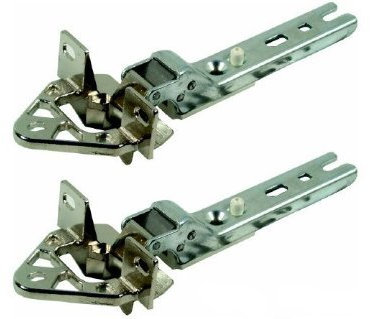 bartyspares® TWO Integrated Fridge Freezer Decor Door Hinges for BOSCH Replace 268698