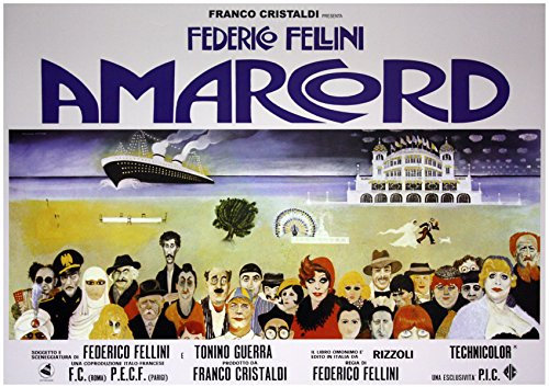 Movie Amarcord Federico Fellini Poster – Größe: 100 x 70 cm