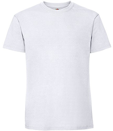 Fruit of the Loom Herren Premium T-Shirt (XL) (Weiß)