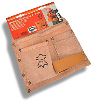 kwb Werkzeug Gürteltasche 5 Fächer Leder Werkzeuggürtel Gürteltasche Heimwerker Werkzeugtasche