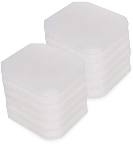 LTWHOME Filterwattevlies passend für JBL Symecpad II CristalProfi e 400/700/900 External Filters 6029100 (12 Stück)