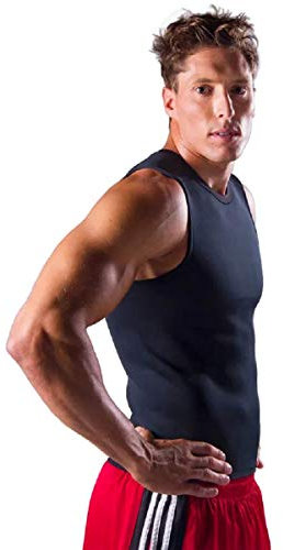 Canotta dimagrante uomo canottiera contenitiva Fitness Sauna sciogli grasso Neoprene fa dimagrire pancera modellante snellente taglia XL sport allenamento shape corpo maschile