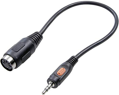 SPEAKA PROFESSIONAL SP-7869840 Connexion DIN/Jack Audio Adaptateur [1x Jack mâle 3.5 mm - 1x diode Femelle 5 pôles (D