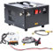 12v Portable PCP air Compressor 4500psi/300bar 12v DC or 110v AC with Power Supply Oil Free Fan Cooling high Pressure pcp air Gun Compressor
