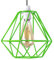 DC VOLTAGE Industrial Green Cage Ceiling Lampshade 20cm Metal Diamond Shaped Wire Basket Easy Fit Light Fitting for Indoor Pendant Light Shade,Restaurant, Cafe.
