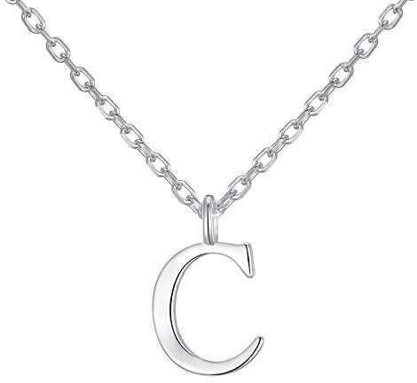 Philip Jones Sterling Silver Initial C Necklace