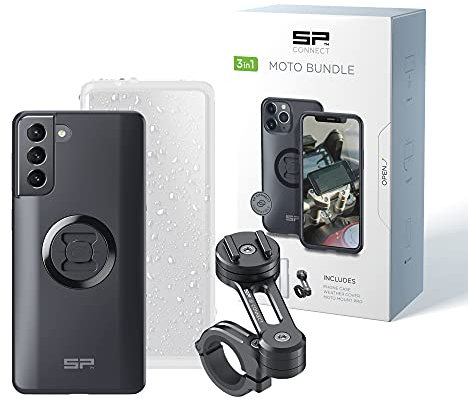 SP Connect - Supporto per cellulare da moto, e ciclomotori, impermeabile, accessorio per tutti gli smartphone come iPhone/Samsung, supporto per navigatore