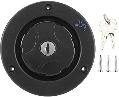 Aramox Coupelle De Remplissage D'Eau Camping Car Trappe De Remplissage Eau Camping Car Remplissage D'eau pour Camping-car, Bouchon de Remplissage D'eau étanche Verrouillable à Entrée D'eau Douce par G
