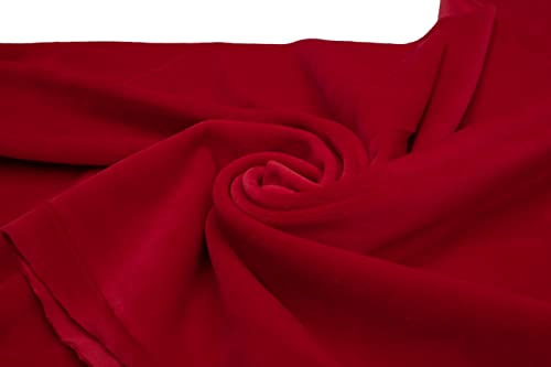 Minkee Super Soft, dehnbar Stoff 50 x 160 cm (Rot)