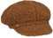 Seeberger Teddy Fur Ballonmütze Schirmmütze Damencap Wintercap Kunstfellcap Baker-Boy-Mütze (One Size - braun)