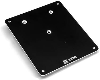 Delta Parts - Club Style Kennzeichenplatte Aluminium 180x200 mm passend für Triumph® Triple S, R, RS 17-19 – Platte für Kennzeichen schwarz eloxiert 3mm Dicke - Ideal für Motorrad Kennzeichen