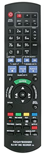 N2QAYB000985 Remplacement de la télécommande Convient pour Panasonic Blu-Ray Disc Recorder DMR-BWT740EBK DMR-BWT740 DMRBWT740EBK DMRBWT740