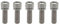 RISON-Titanium 5 Stück Titan Fahrrad Vorbau Schrauben M6x16mm, Fahrradschaftschrauben mit Unterlegsscheiben, Fahrrad Stamm Bolzen, Innensechskantschrauben für Mountainbike, Rennrad, Tourenrad