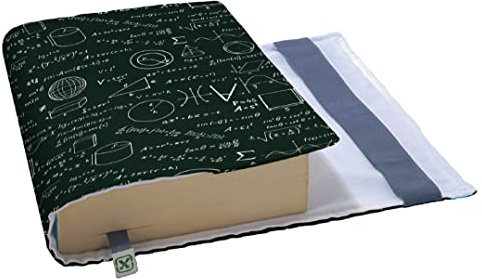 Kapax Flex - Copertina regolabile per libro, copertina per libro rigido, diario, romanzo, tessuto lavabile, impermeabile, regolabile, si adatta allo spessore (casa)