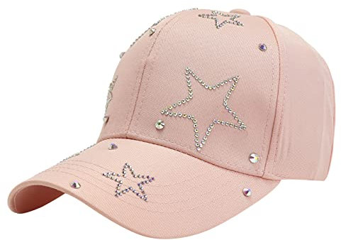 callmo Basecap Damen Pferdeschwanz, Trucker Pferdeschwanz Hut Messy Buns Glitzer Einfarbig Baseballkappe Unisex Visier Baseball Caps Running Caps