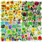 Aufkleber 200 Stück Schöne Blumen und Pflanzen Style Sticker Set Wasserdicht Vinyl Bunt Decals Sticker für Notebook Scrapbooks Kalender Laptop Trinkflasche Ordner Koffer Fahrrad Handyhülle Dekor usw