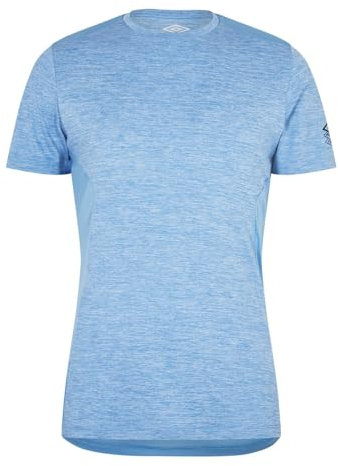 Umbro Pro Training Marl Poly Tee T-Shirt, Bleu Clair, M Homme