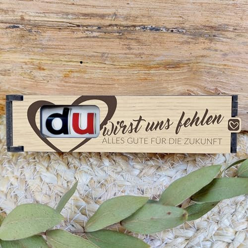 Abschiedsgeschenk Kollegen Jobwechsel - Schokoriegel Geschenkbox inkl. Duplo Du wirst uns fehlen! Alles Gute für die Zukunft - Abschiedsgeschenk Freundin, Abschied Kollegin, Abschiedsgeschenk, Rente