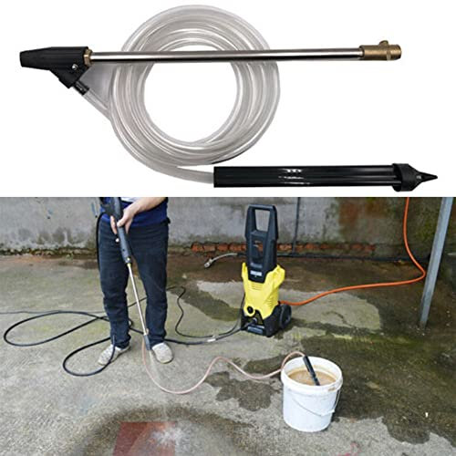 Pressure Washer Sand Blaster Lance Hose Wet Sandblaster Lance Jet Kit,High Pressure Washer Sandblasting Sand and Wet Blaster Kit Replacement