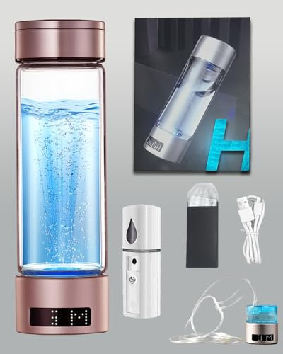 FGGII 2024 Hydration Hydrogen Water Bottle, Upgrade Portable Hydrogen Water Generator, Healthy H2 Hydrogen Water Bottle, Water Hydrogenator