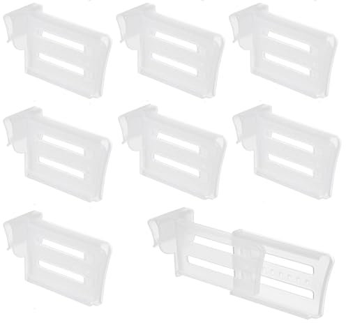 Kühlschrank Space Allocator,8 Stück Kühlschrank Seitentür Trenner Kühlschrank Trenner Transparente Kühlschrank Space Allocator,Multifunktionale Lagertrenner Für die Seitentür des Kühlschranks