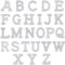 GORGECRAFT 26Pcs Iron on Letter Rhinestone Patches A-Z Sew On Patches Glitter Alphabet Applique Bling Rhinestone Letter Stickers Embroidered Patches for Hats Shirts Shoes Jeans Bags DIY Decor, Silver