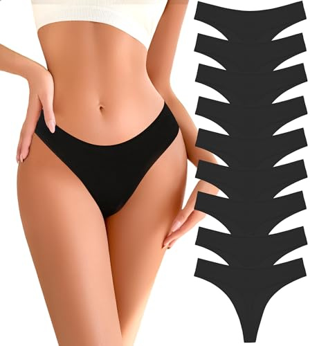 READY TO LOVE String Tanga Damen Baumwolle Sexy Unterhosen Damen Baumwoll Unterwäsche Frauen Bikini Set Slip Tangas Pantys Damen Cotton Thongs Underwear Women 9er Pack
