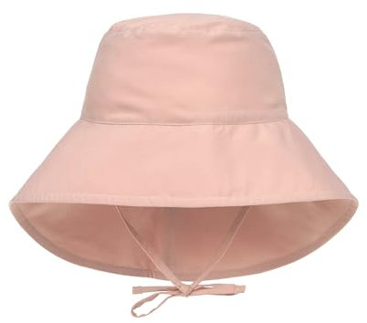 LÄSSIG Unisex Baby Kinder Sonnenhut, Rosa, 50/51