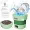 Portable Washing Machine, 15L 2.1kg 2 in 1 Mini Washing Machine and Dryer, Portable Washe, Small Wash Machines with 3 Cleaning Modes for Baby Clothes, Underwear, Camping, RV, Travel (Green)