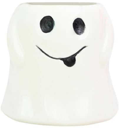 Seau à friandises d'Halloween - Seau fantôme | Seau d'Halloween en papier mâché pour bonbons ou acides | Seau fantôme | Cache-pot fantôme | Panier à bonbons d'Halloween avec grande capacité pour les